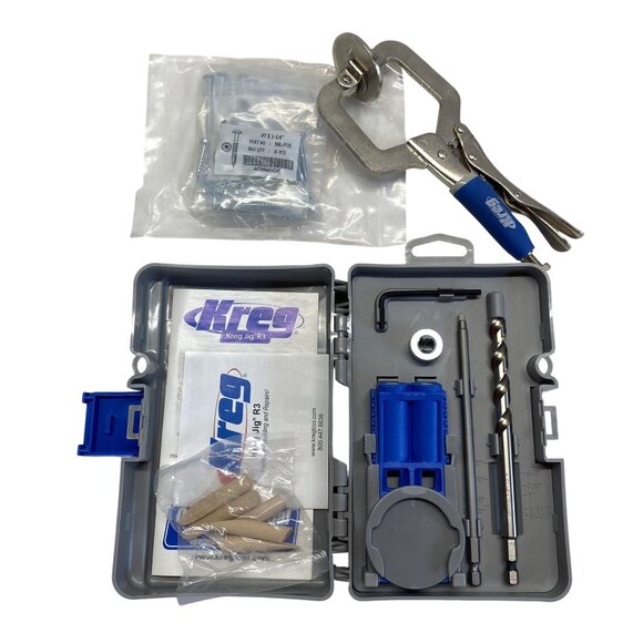 Kreg Jig R3 Pocket Hole System Kit With Clamps & Screws - Picture 1 of 2